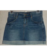 GIRLS CHILDREN&#39;S PLACE  ADJUSTABLE WAIST DISTRESSED BLUE JEAN SKORT  SIZ... - $300.35 MXN