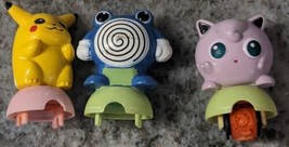 Pocket Monster Pokemon Chibi Colo 3 Stamp Set 1997 Retro Hanko One Working - $29.95