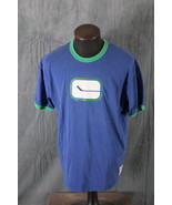 Vancouver Canucks Shirt (Retro) - Stick in Rink Logo Ringer T- Men&#39;s XL - €38,94 EUR