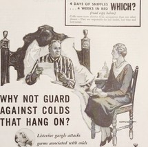 1934 Listerine Mouthwash Cold Remedy Advertisement Medical Ephemera NRA ... - £28.03 GBP
