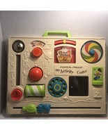 Vintage Fisher Price Activity Center Baby Toddler Crib Busy Board Toy - $942.30 MXN