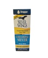 Silver Wings Colloidal Silver Immune Support 250 ppm 4 oz EXP 10/25 NEW ... - $18.70