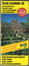 Falk Plan Map Belgium Luxembourg With Index Gaasbeek Castle 1977 - $3.95