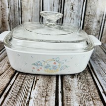 Vintage Corning Ware Country Cornflower A2B Casserole 2 Liter With Lid - £17.97 GBP