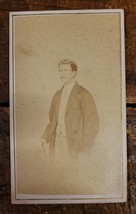 Antique CDV Card, Civil War Era-Standing Gentleman Portrait-G.L.Hurd Westerly RI - £4.23 GBP
