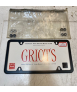 Griot&#39;s Stainless Steel License Plate Frame 4-Hole Black 10326BLCA - $56.30 CAD