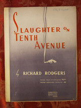 RARE 1948 Sheet Music Slaughter on Tenth Avenue Richard Rodgers - £7.89 GBP