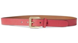 Ralph Lauren Emden Pebbled Skinny Waist Belt, Red, Medium - £18.23 GBP