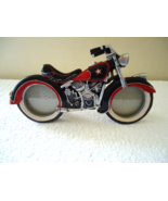 Motorcycle Shaped Dual Glass Picture Frame &quot; Great Item &quot; - £16.47 GBP