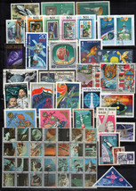 Space Stamp Collection Mint/Used Rockets Astronauts Spaceships ZAYIX 042... - $24.95