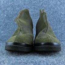 Donald Pliner Dafne Women Ankle Boots Olive Green Leather Zip Size 8.5 Medium - £27.45 GBP