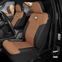 For Mazda Caterpillar Car Truck Seat Covers for Front Seats Set Beige Bu... - $41.13