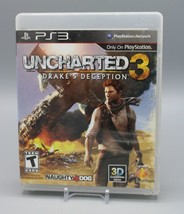 Uncharted 3:Drake&#39;s Deception (PlayStation 3, 2011)Tested &amp; Works *No Manual* B - £6.20 GBP