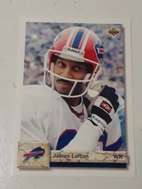 James Lofton Buffalo Bills 1992 Upper Deck Card #585 - £0.78 GBP