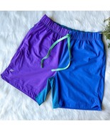 Fabletics - The One Short 7&quot; Men&#39;s Colorblock Blue Purple Zipper Pocket ... - €33,18 EUR