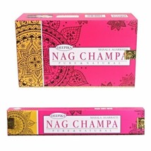 Deepika Nag Champa Masala Agarbatti Natural Rolled Fragrance Incense Sticks 180g - £17.33 GBP