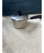 Revere Ware 1.5 Qt Quart Sauce Pan w/Lid Stainless DISC Bottom Indonesia... - $17.59