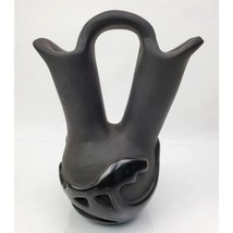 Madeline Naranjo Native American Pottery WEDDING Vase BLACK Signed 7&quot; - £276.92 GBP