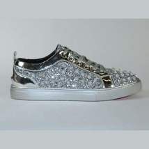 Mens Fancy Shoes By FIESSO AURELIO GARCIA, Spikes Rhine stones 2413 Silver image 8