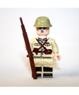SLK Japanese Army Officer WW2 with rifle Minifigure Toy for Gift Action ... - $10.39 CAD