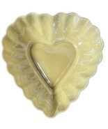 Belleek Porcelain Ireland Heart Shaped 5&quot; Trinket Dish Green Mark Canary... - £8.94 GBP