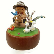 Vintage TOA Musical Girl with Birds 198-300 Japan Rare Wood Music Box - £15.49 GBP