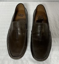 Clarks Men&#39;s Ashmont Race Driving Style Loafers Brown Leather Size 10 M ... - $809.56 MXN