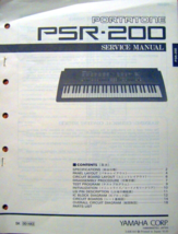 Yamaha PSR-200 Portatone Electronic Keyboard Original Service Manual Boo... - £27.86 GBP