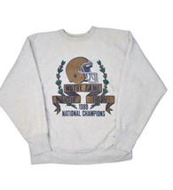 Vintage 1988 Notre Dame National Champions Sweatshirt XL Champion Reverse Weave - £60.84 GBP