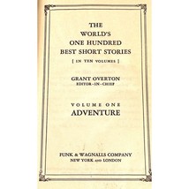 The World&#39;s One Hundred Best Short Stories Vol 1 Adventure Funk &amp; Wagnal... - $175.63 MXN