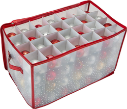 Simplify Ornament Storage Organizer | Storage | Fits 112 Ornaments | Zip... - £24.21 GBP