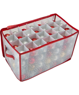 Simplify Ornament Storage Organizer | Storage | Fits 112 Ornaments | Zip... - £24.18 GBP
