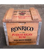 Ronrico Puerto Rico Rum Coaster Set With Branded Box Crate - $21.14