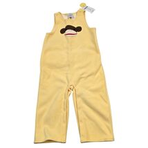 Gymboree Baby Boys Girls Yellow Sock Monkey Fleece Overalls Romper 18-24... - $55.77 CAD