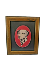Dalmatian Completed Cross Stitch Framed Vintage 32830 - £47.62 GBP