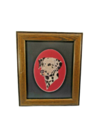 Dalmatian Completed Cross Stitch Framed Vintage 32830 - £47.30 GBP