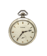 Antique Eterna Swiss Pocket Watch w/ Double Headed Eagle Symbol - £175.28 GBP