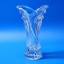 SPRING FLAIR By MIKASA 8&quot; Cut Crystal Fluted Tulip Blossom Bud Flower Vase - €15,43 EUR