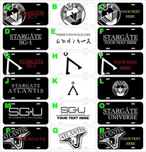 Stargate Sg-1 assorted metal license plate there&#39;s no place like home - £7.76 GBP
