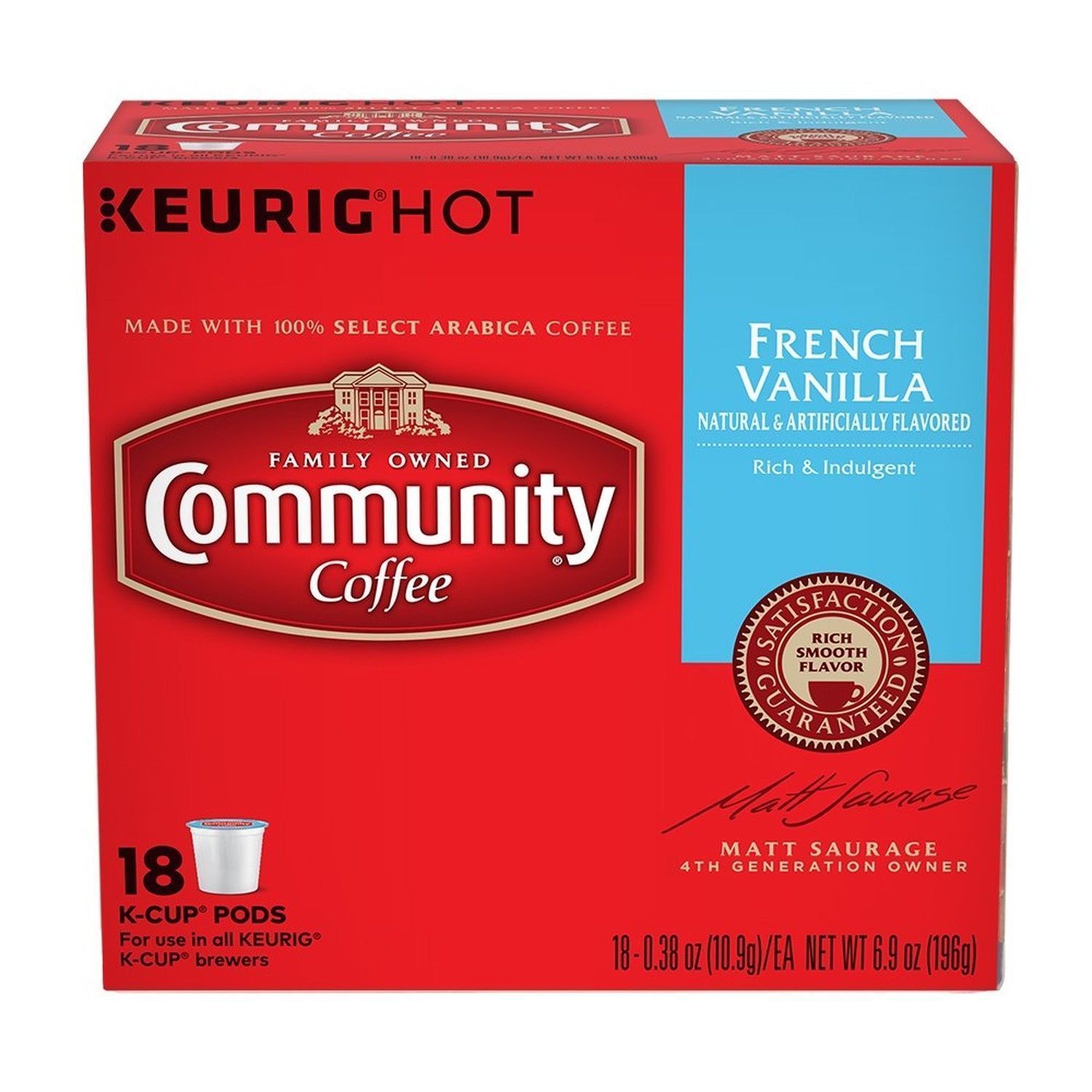 Community Coffee French Vanilla Coffee 18 to 144 Keurig K cups Pick Any ... - $19.79+