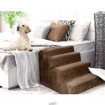 The Soft Step Pet Stairs Bed Ramp BROWN (four steps) - £53.08 GBP