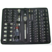 902-250 Eclipse 50 piece socket set handle type 1/4&quot; carbon steel ratchet - $47.00