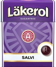 Läkerol Salvi 25g, 48-Pack - Swedish Sugar Free Licorice Pastilles - $93.05
