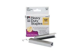 Charles Leonard Staples, Heavy Duty, 3/8 Inches Leg Length, 1000/Box - £7.87 GBP