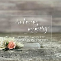 Acrylic In Loving Memory Sign | Wedding Memorial Sign With Stand | Wedding Sign - £27.37 GBP