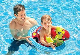 Intex Inflatable See Me Sit Animal Pool Float Ride for Age 3-4 (Turtle) - $15.99