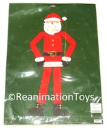 60&quot; Tall Jointed Die-Cut Cardboard Santa Claus Christmas Holiday Decorat... - £31.26 GBP