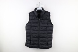 Eddie Bauer Womens Large EB 650 Duck Down Fill Full Zip Puffer Vest Jacket Black - £46.57 GBP