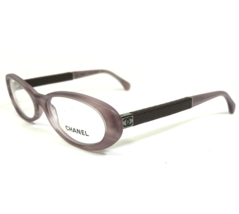Chanel Eyeglasses Frames 3227-Q c.1304 Matte Purple Horn Quilt Leather 52-16-135 - $233.53