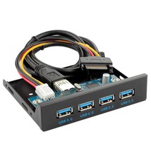 Cy Usb 3.0 Hub 4 Ports Front Panel To Motherboard 20Pin Adapter With Sat... - $38.99